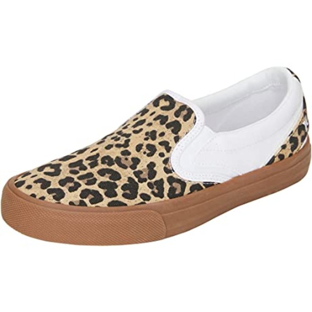 Hurley 8.5M Kayo Slip On Loafers Leopard White NIB